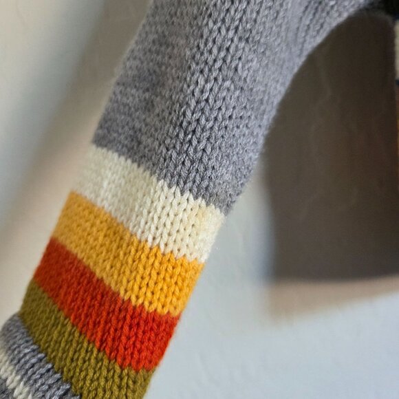 Isabella Mia Wool Knitted Baby Animal Scenery Cardigan Jacket 2T Grey Peruvian - Picture 10 of 10